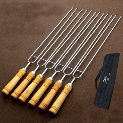 PureQ "Ninja" Wood Handle Hibachi Skewers