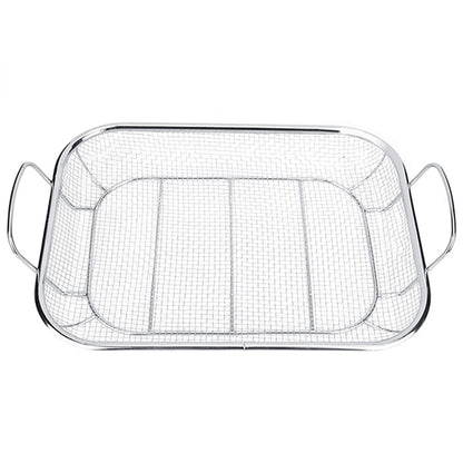 PureQ "Basket" Multi Purpose Fine Mesh S'Steel BBQ Grill Basket