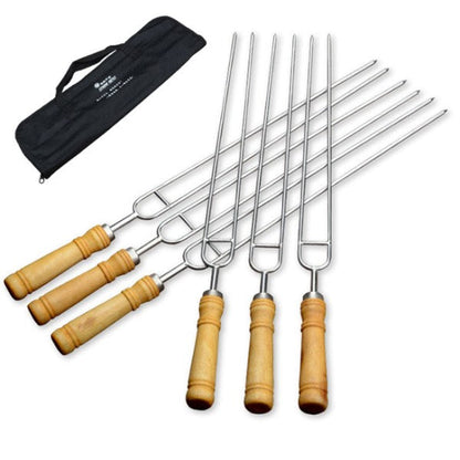 PureQ "Ninja" Wood Handle Hibachi Skewers