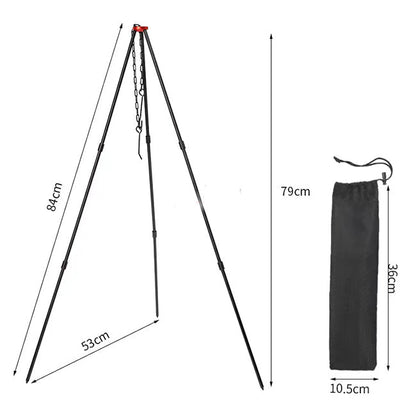 PureQ "CampTri" Portable Open Fire Tripod