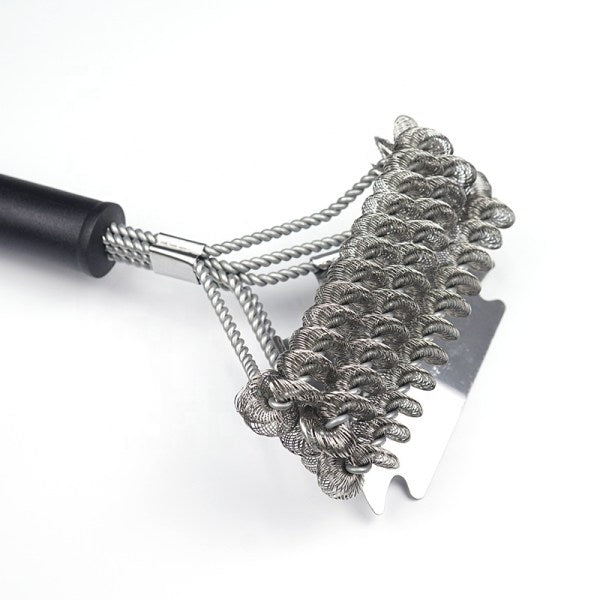 PureQ "Juggernaut" BBQ Grill Brush Bristle-less