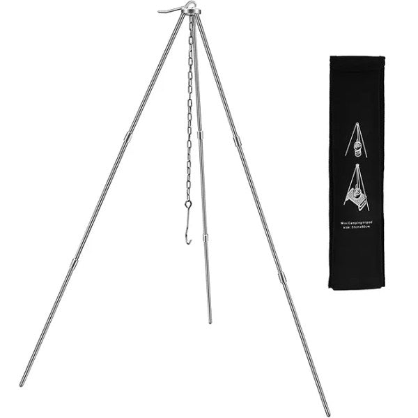 PureQ "CampTri" Portable Open Fire Tripod