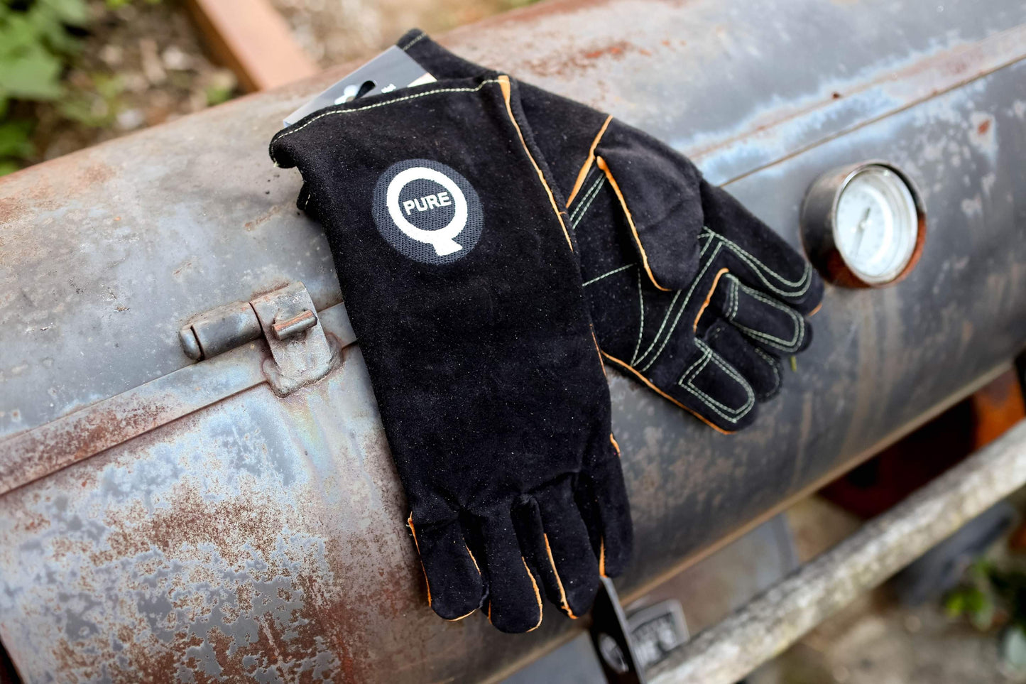 PureQ "Rawhide" High Temp Leather BBQ Gloves