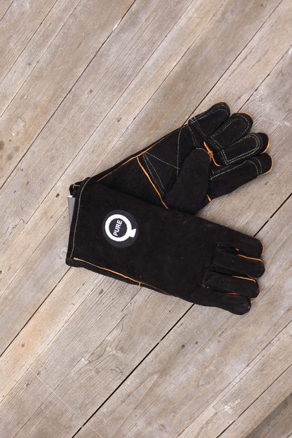 PureQ "Rawhide" High Temp Leather BBQ Gloves